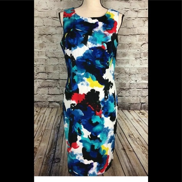 colorful shift dress